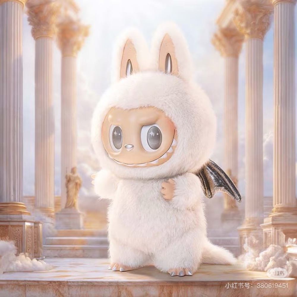 Labubu zimomo angel in cloud